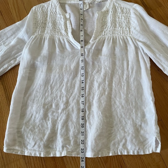 Nice, white, linen blouse - Picture 10 of 10